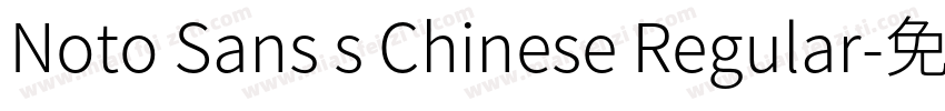 Noto Sans s Chinese Regular字体转换